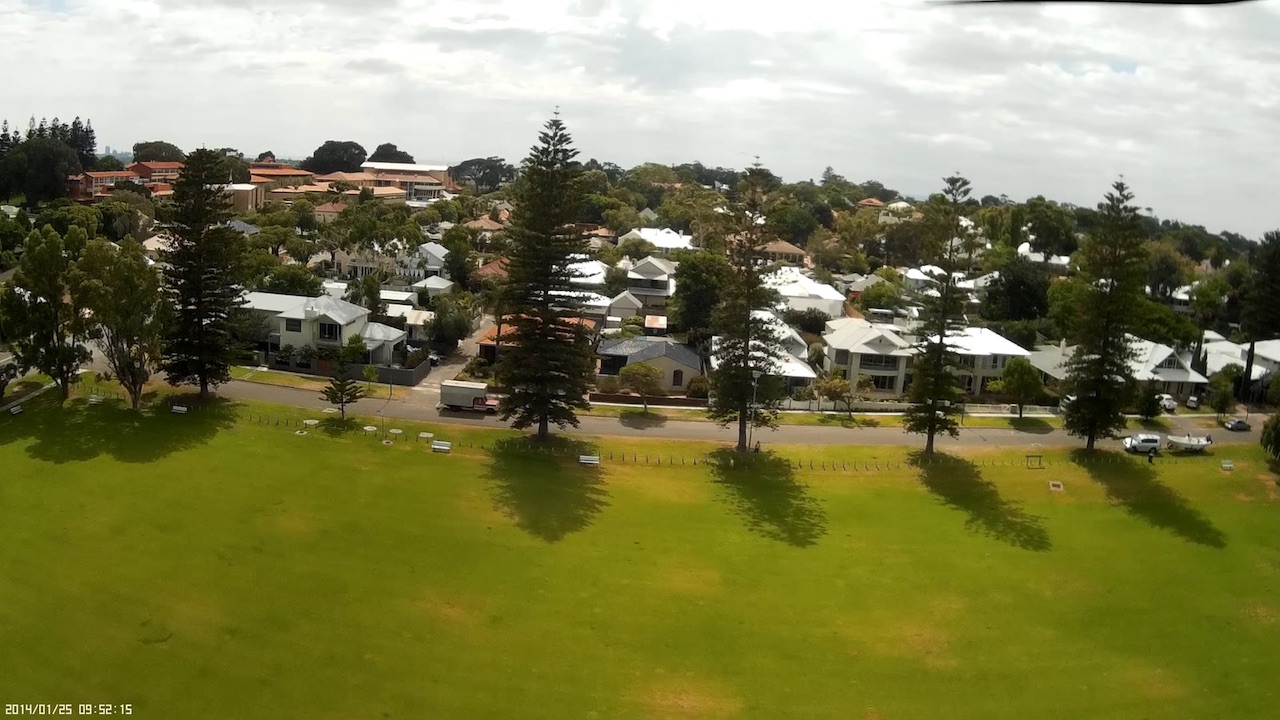 View from above Davis Oval in Mosman Park