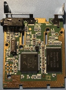 Back of audiobook player PCB
